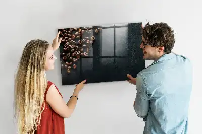 Magnettafel für die Küche beschreibbar zum Aufbewahren von Kaffeebohnen
