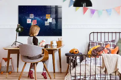Beschreibbare Magnettafel für die Küche mit Motiv von nächtlichem Himmel und Sternen