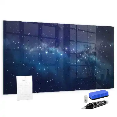 Beschreibbare Magnettafel für die Küche mit Motiv von nächtlichem Himmel und Sternen