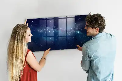 Beschreibbare Magnettafel für die Küche mit Motiv von nächtlichem Himmel und Sternen