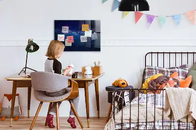 Beschreibbare Magnettafel für die Küche mit Motiv von nächtlichem Himmel und Sternen