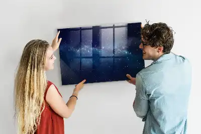 Beschreibbare Magnettafel für die Küche mit Motiv von nächtlichem Himmel und Sternen