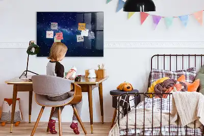 Beschreibbare Magnettafel für die Küche mit Motiv von nächtlichem Himmel und Sternen