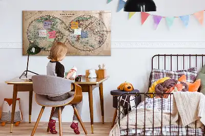 Magnetische Weltkarte beschreibbare Tafel für die Küche