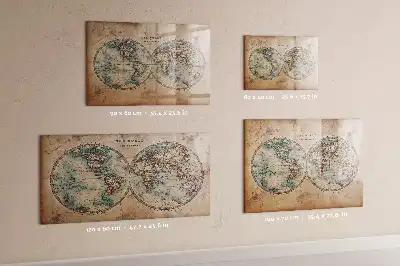 Magnetische Weltkarte beschreibbare Tafel für die Küche