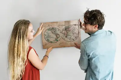 Magnetische Weltkarte beschreibbare Tafel für die Küche