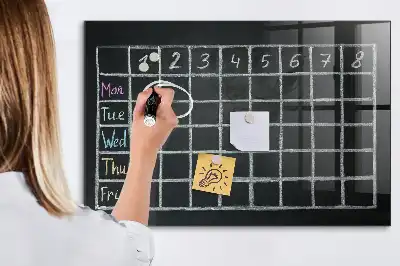 Magnettafel Stundenplan beschreibbare Ausführung