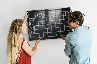 Magnettafel Stundenplan beschreibbare Ausführung
