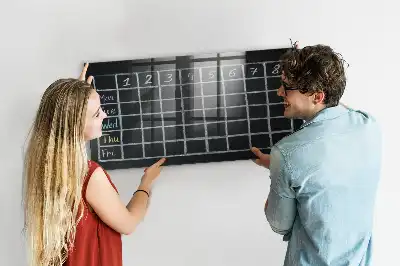 Magnettafel Stundenplan beschreibbare Ausführung