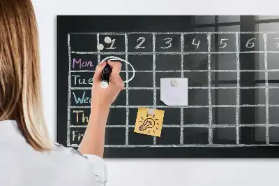 Magnettafel Stundenplan beschreibbare Ausführung
