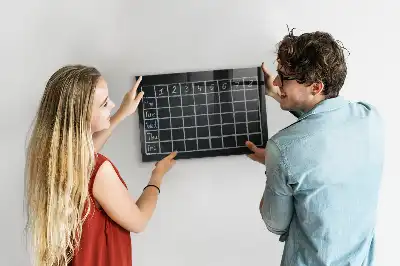 Magnettafel Stundenplan beschreibbare Ausführung