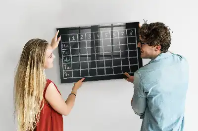 Magnettafel Stundenplan beschreibbare Ausführung