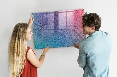 Beschreibbare Magnettafel für die Küche mit Farbverlaufsmuster