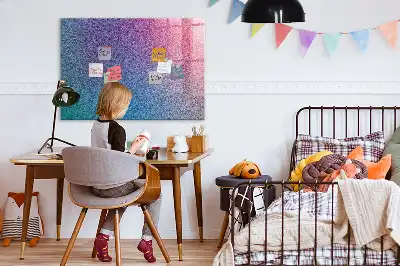Beschreibbare Magnettafel für die Küche mit Farbverlaufsmuster