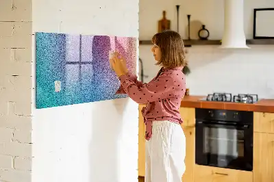 Beschreibbare Magnettafel für die Küche mit Farbverlaufsmuster