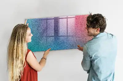Beschreibbare Magnettafel für die Küche mit Farbverlaufsmuster