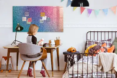Beschreibbare Magnettafel für die Küche mit Farbverlaufsmuster