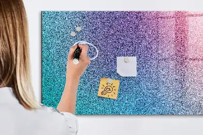 Beschreibbare Magnettafel für die Küche mit Farbverlaufsmuster