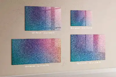 Beschreibbare Magnettafel für die Küche mit Farbverlaufsmuster