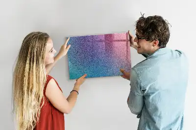 Beschreibbare Magnettafel für die Küche mit Farbverlaufsmuster