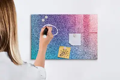 Beschreibbare Magnettafel für die Küche mit Farbverlaufsmuster