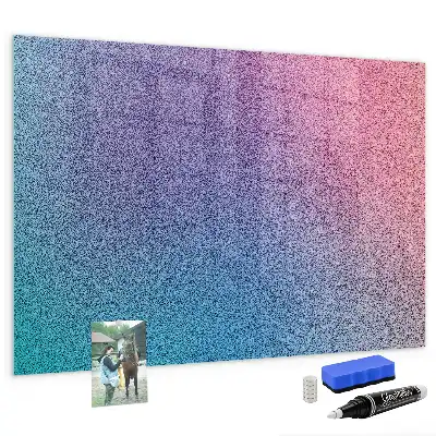 Beschreibbare Magnettafel für die Küche mit Farbverlaufsmuster