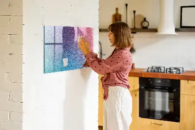 Beschreibbare Magnettafel für die Küche mit Farbverlaufsmuster