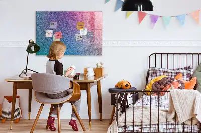 Beschreibbare Magnettafel für die Küche mit Farbverlaufsmuster