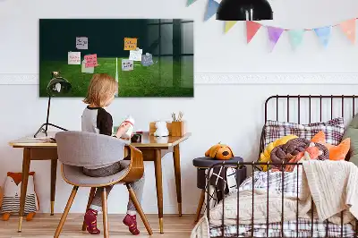 Magnettafel beschreibbar mit Fußballfeld-Motiv