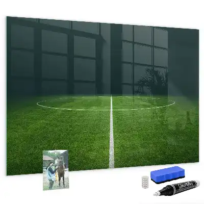 Magnettafel beschreibbar mit Fußballfeld-Motiv