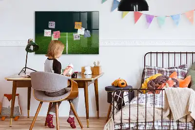 Magnettafel beschreibbar mit Fußballfeld-Motiv