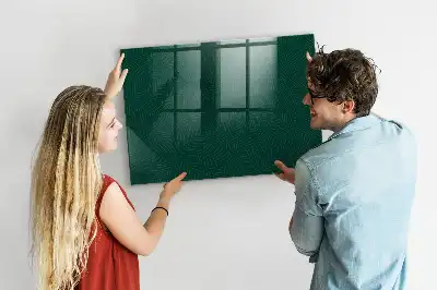 Beschreibbare Magnettafel für die Küche mit Blättermuster