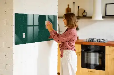 Beschreibbare Magnettafel für die Küche mit Blättermuster