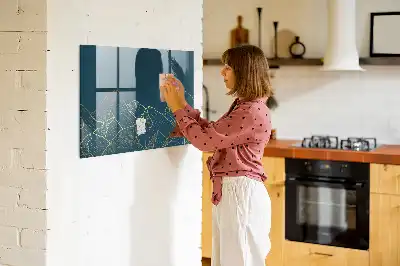 Beschreibbare Magnettafel Bergeskizze für die Küche