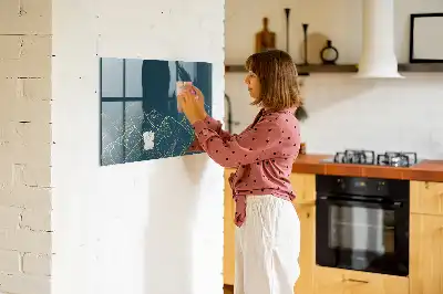 Beschreibbare Magnettafel Bergeskizze für die Küche