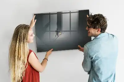 Beschreibbare Magnettafel für die Küche Motiv Wanderer in der Dunkelheit