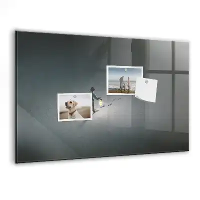 Beschreibbare Magnettafel für die Küche Motiv Wanderer in der Dunkelheit