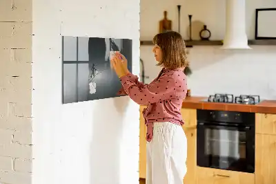 Beschreibbare Magnettafel für die Küche Motiv Wanderer in der Dunkelheit