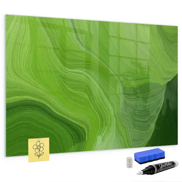 Magnettafel beschreibbar mit modernem Wellendesign