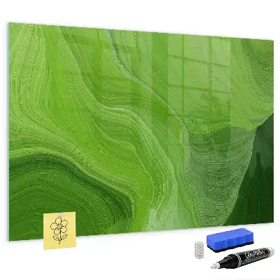Magnettafel beschreibbar mit modernem Wellendesign