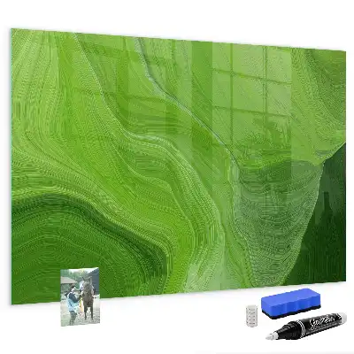 Magnettafel beschreibbar mit modernem Wellendesign