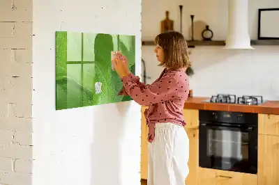 Magnettafel beschreibbar mit modernem Wellendesign