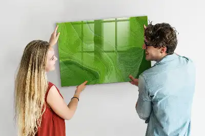 Magnettafel beschreibbar mit modernem Wellendesign