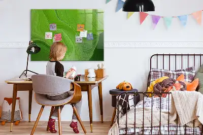 Magnettafel beschreibbar mit modernem Wellendesign