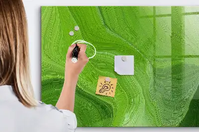 Magnettafel beschreibbar mit modernem Wellendesign