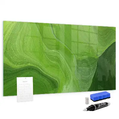 Magnettafel beschreibbar mit modernem Wellendesign