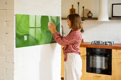 Magnettafel beschreibbar mit modernem Wellendesign
