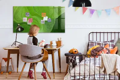 Magnettafel beschreibbar mit modernem Wellendesign