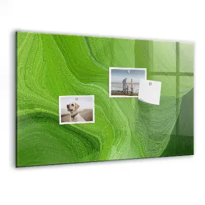 Magnettafel beschreibbar mit modernem Wellendesign