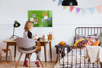 Magnettafel beschreibbar mit modernem Wellendesign